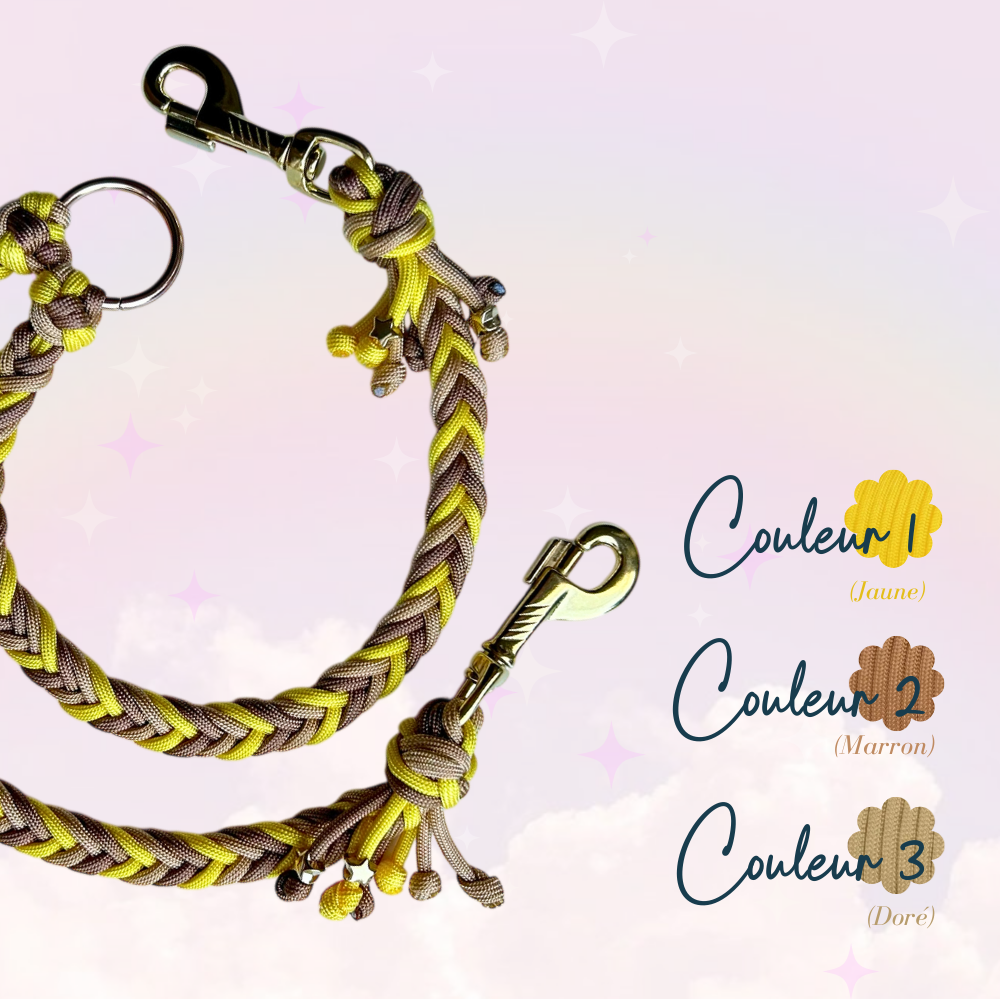 Laisse Paracorde Double ☆ Praline
