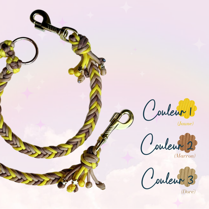 Laisse Paracorde Double ☆ Praline