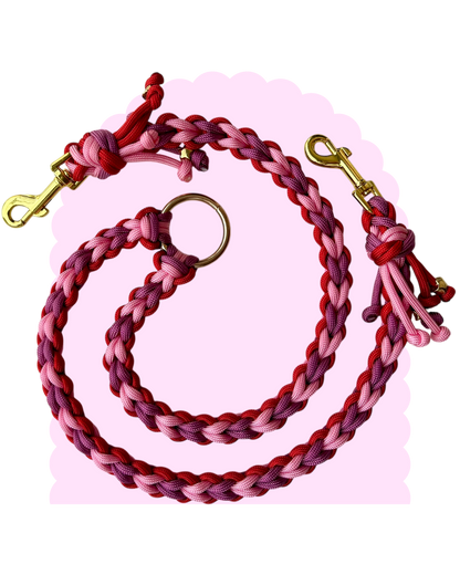 Accessoire double laisse en paracorde ☆ Perle