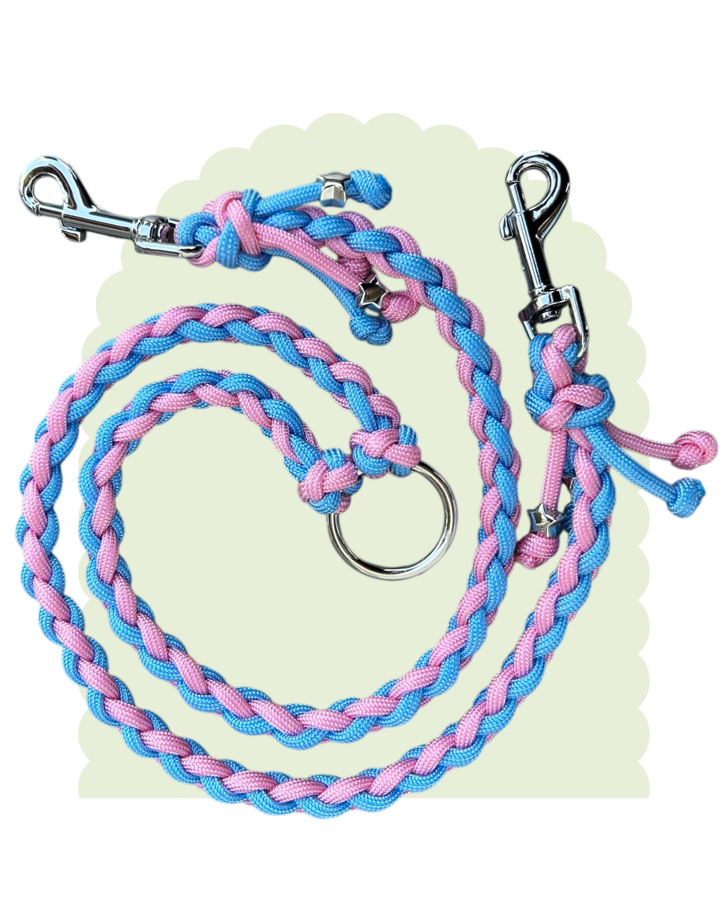 Accessoire double laisse en paracorde ☆ Pinky