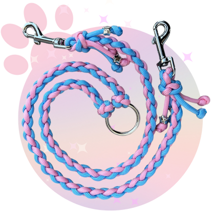 Laisse Paracorde Double ☆ Pinky