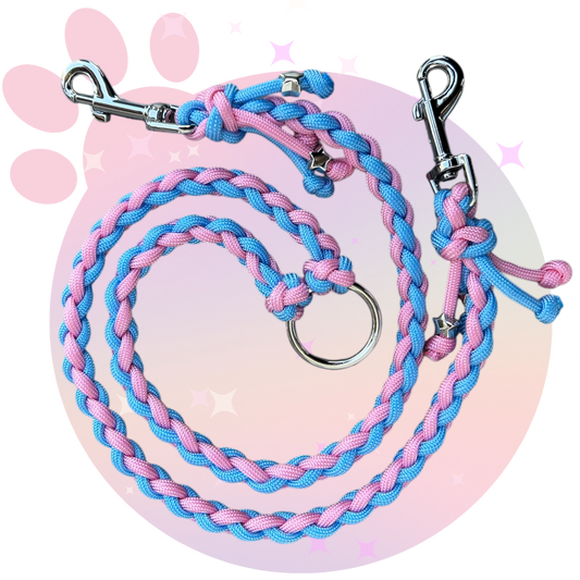 Laisse Paracorde Double ☆ Pinky